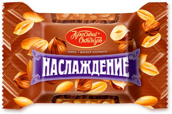 Конфеты «Красный Октябрь» Наслаждение орехи и мягкая карамель, вес
