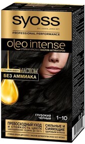Краска для волос SYOSS Oleo Intense 1–10 Глубокий черный, 115мл Германия, 115 мл