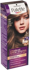 Крем-краска для волос PALETTE ICC N6 (7–0) Средне-русый, 110мл Россия, 110 мл