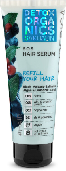 Сыворотка для волос Natura Siberica Detox Organics Sakhalin Уплотняющая, 75 мл