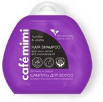 Шампунь для волос Питание и объем Cafe mimi экстракт ягод асаи и масло макадамии, 100 мл