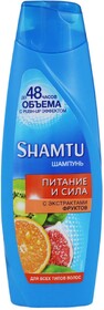 Шампунь для волос SHAMTU Питание и сила с экстрактами фруктов, 360мл Россия, 360 мл