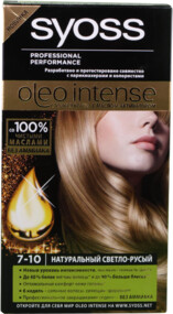 Краска для волос SYOSS Oleo Intense 7–10 Натуральный светло-русый, 115мл