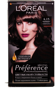 Краска для волос L'Oreal Paris Preference каракас тон 4.15, 174 мл