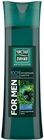 Шампунь для волос мужской ЧИСТАЯ ЛИНИЯ For men Энергия и сила, укрепляющий, 400мл Россия, 400 мл