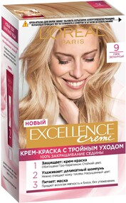 Краска для волос EXCELLENCE 9 Очень светло-русый