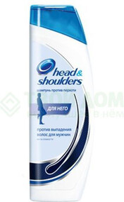 Шампунь Head&Shoulders 2в1 Против перхоти Против выпадения волос 400 мл Для него (HS-81434186)
