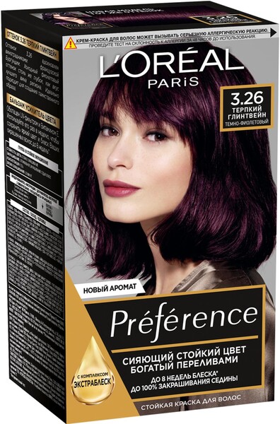 Краска для волос L'Oreal Paris Preference 3.26 Терпкий глинтвейн
