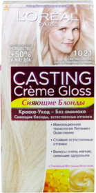 Краска для волос L'Oreal Paris Casting Creme Gloss светло-русый перламутровый тон 1021, 180 мл