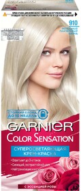 Краска для волос GARNIER Color Sensation 910, Пепельно-платиновый блонд, 110мл Россия, 110 мл