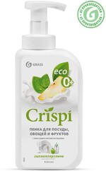 Средство для мытья посуды Grass Crispi, с соком груши и экстрактом базилика, 550 мл