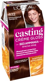 Краска для волос L'oreal Casting Creme Gloss 432 шоколадный трюфель