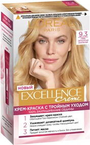 Краска для волос EXCELLENCE 9.3 Очень светло-русый золотистый