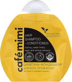 Шампунь-кондиционер для волос Cafe Mimi 2в1 Шалфей и арника 100 мл