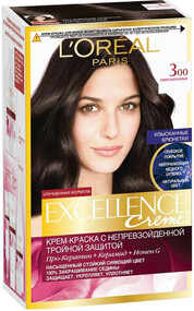 Краска д/волос Excellence 300 Темно-каштановый