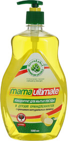 Гель для мытья посуды Mama Ultimate Лимон концентрированный, 1 л