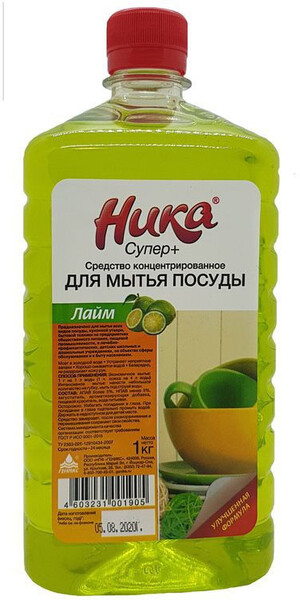 Моющее средство Ника-Супер Плюс флакон 1 литр