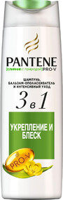 Шампунь-бальзам для тусклых, ослабленных волос PANTENE Слияние с природой Укрепление и блеск 3в1, 360мл Румыния, 360 мл