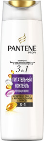 Шампунь-бальзам для волос PANTENE Питательный Коктейль 3в1, 360мл Румыния, 360 мл