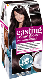 Краска для волос L'Oreal Casting Creme Gloss Без аммиака, тон 3102 Холодный темно-каштановый   71184