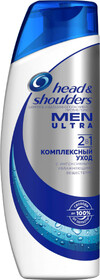 Шампунь для волос 2 в 1 Head&Shoulders Men ultra «Комплексный уход», увлажняющий, 200 мл
