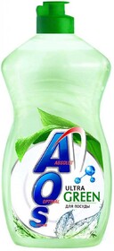Жидкость для мытья посуды Aos Ultra Green, 450 г