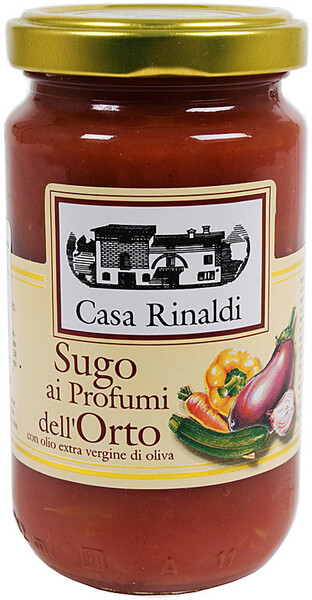 Соус Casa Rinaldi для спагетти томатный с овощами 190 г Италия