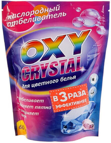 Отбеливатель кислородный Selena Oxy crystal для цветного белья, 600 г