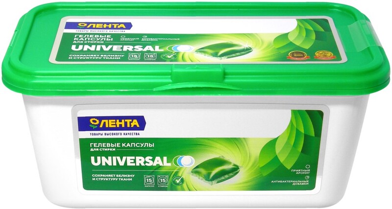 Капсулы д/стирки ЛЕНТА Vish Bio Universal 15шт