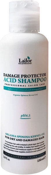 Бесщелочной шампунь для волос Lador Damaged Protector Acid Shampoo, 150 мл