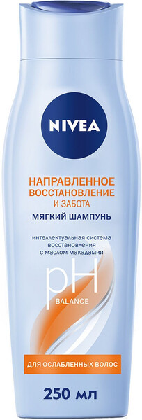 Шампунь-уход для волос Nivea Направленное восстановление и забота 250мл