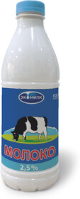 Молоко питьевое пастеризованное Экомилк 2,5% 930 мл