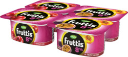 Fruttis 8% йогуртный продукт с вишней и с персиком-маракуйей, 115г