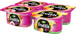 Продукт йогуртный Кампина Фруттис суперэкстра 115г 8% вишневый пломбир/груша-ваниль стакан