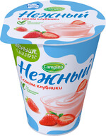 Йогуртный продукт Campina Нежный с соком клубники 1,2%, 320 г