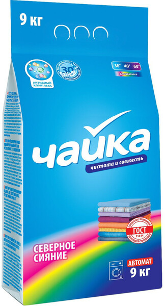 Стиральный порошок для цветного белья Северное сияние, 9кг.