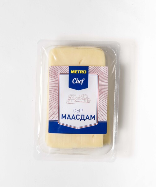 Сыр METRO CHEF Маасдам нарезка 45%, 500г X 1 штука