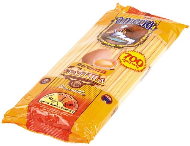 Макароны AMERIA №120 Лапша яичная, 700г X 1 штука