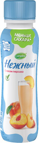 Напиток йогуртный стерилизованный CAMPINA Нежный с соком персика 0,1%, без змж, 285г Россия, 285 г