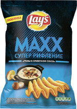Чипсы Lay's MAXX грибы в сливочном соусе, 145 г