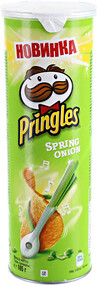 Чипсы Pringles картофельные со вкусом зеленого лука 165г