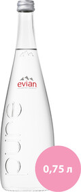 Минеральная вода EVIAN limited edition, 0,75л X 1 штука