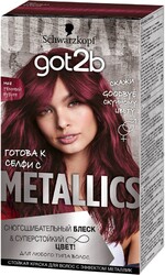 Краска для волос GOT2B Metallics 68 Темный рубин, 142.5мл Словения, 142,5 мл