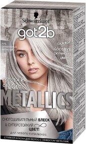 Краска для волос GOT2B Metallics M71 Серебристый металлик, 142.5мл Словения, 142,5 мл