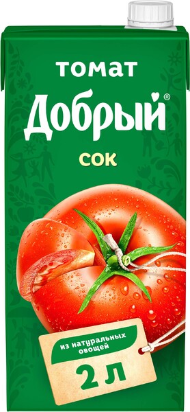 Сок Добрый томатный с мякотью 2 л