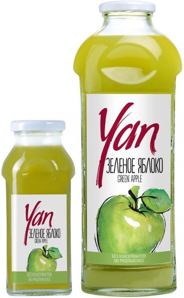 Нектар из зелёного яблока YAN, 930 мл