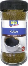 Кофе растворимый сублимированный ARO, 80гх2 X 2 штуки