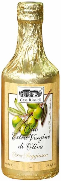 Масло Casa Rinaldi из оливок Таджаска E.V. высшего качества в золотой обертке, 0.50л