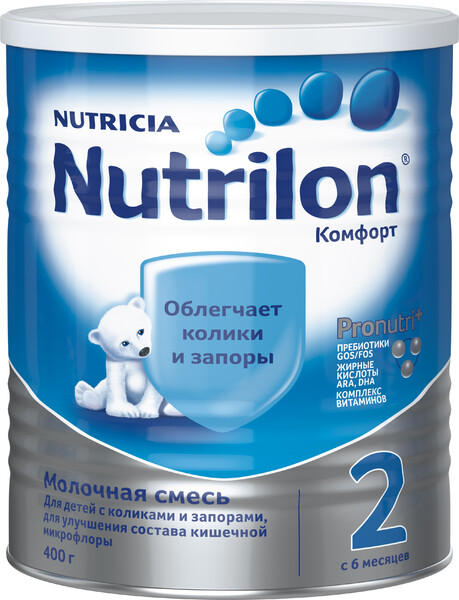 Смесь молочная сухая Nutrilon Nutricia Комфорт 2 Pronutri+ с 6 месяцев 400 г