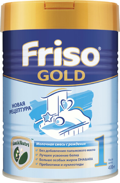 Смесь молочная сухая Friso Gold 1 LockNutri с пребиотиками с 0 месяцев 400 г